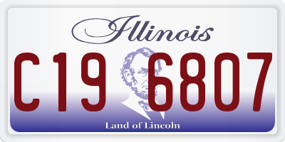 IL license plate C196807