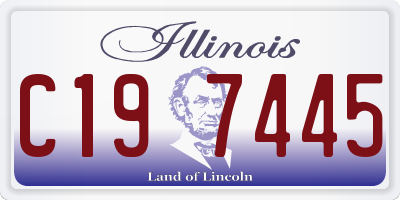 IL license plate C197445