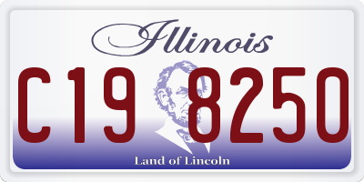 IL license plate C198250