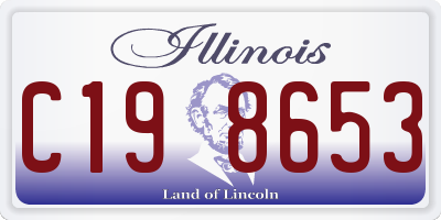 IL license plate C198653