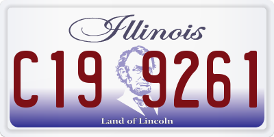 IL license plate C199261