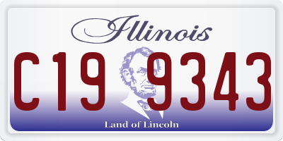 IL license plate C199343