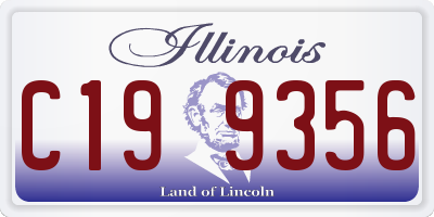 IL license plate C199356