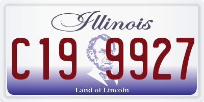 IL license plate C199927