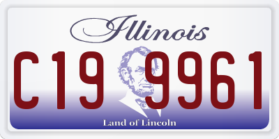 IL license plate C199961
