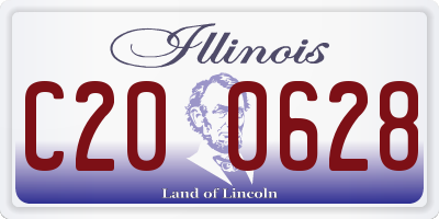 IL license plate C200628