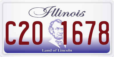 IL license plate C201678