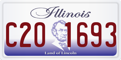 IL license plate C201693
