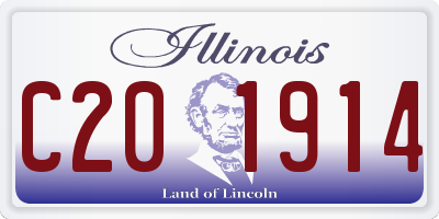 IL license plate C201914