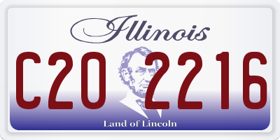 IL license plate C202216