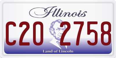 IL license plate C202758