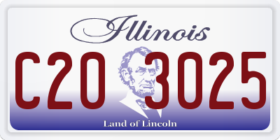 IL license plate C203025