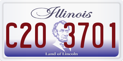 IL license plate C203701
