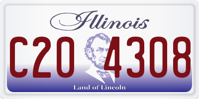 IL license plate C204308