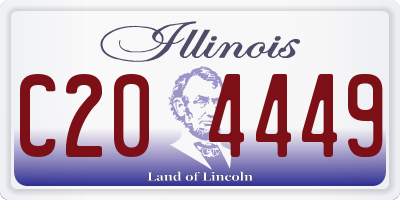IL license plate C204449