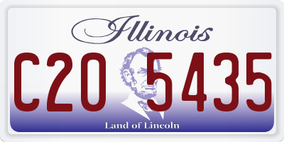 IL license plate C205435