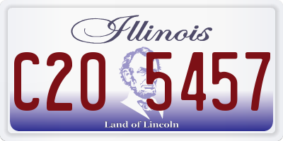IL license plate C205457