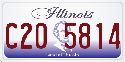 IL license plate C205814