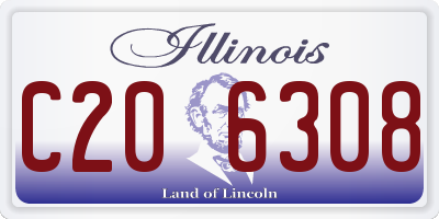 IL license plate C206308