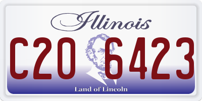 IL license plate C206423
