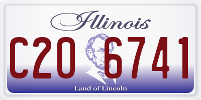 IL license plate C206741