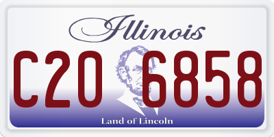 IL license plate C206858