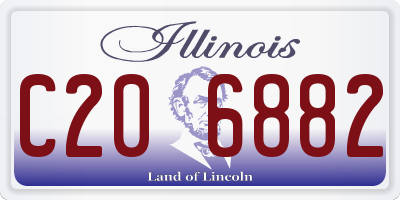 IL license plate C206882