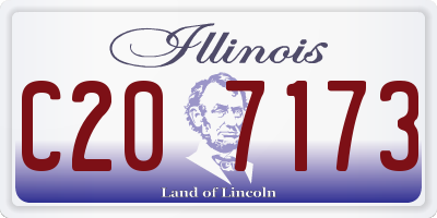 IL license plate C207173