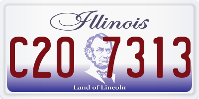 IL license plate C207313
