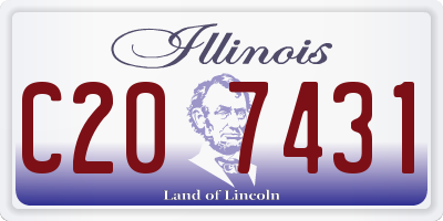 IL license plate C207431