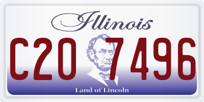 IL license plate C207496