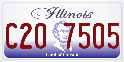 IL license plate C207505