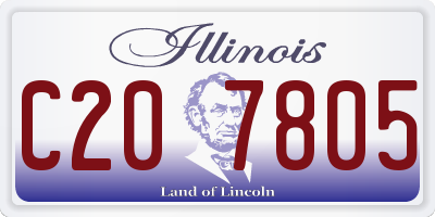 IL license plate C207805