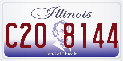 IL license plate C208144