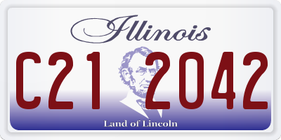 IL license plate C212042