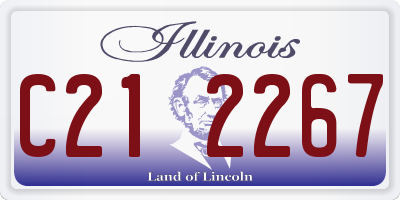 IL license plate C212267