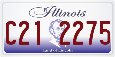IL license plate C212275