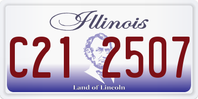 IL license plate C212507