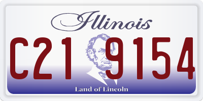 IL license plate C219154