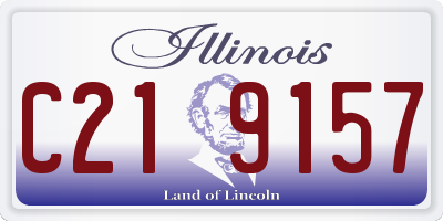 IL license plate C219157