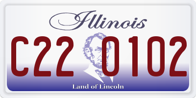 IL license plate C220102