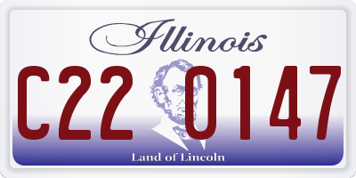 IL license plate C220147