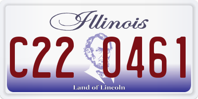 IL license plate C220461