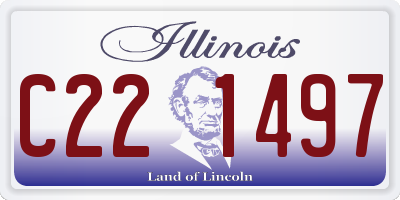 IL license plate C221497