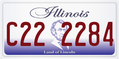 IL license plate C222284
