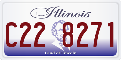 IL license plate C228271