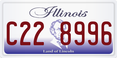 IL license plate C228996
