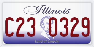 IL license plate C230329