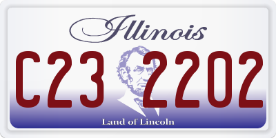 IL license plate C232202