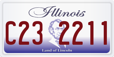 IL license plate C232211